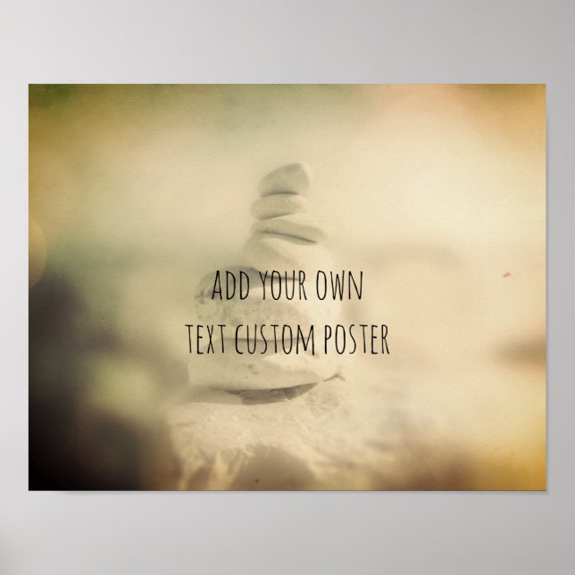 lugna sten-kairn lägga till din egen anpassningsba poster (Framsidan)