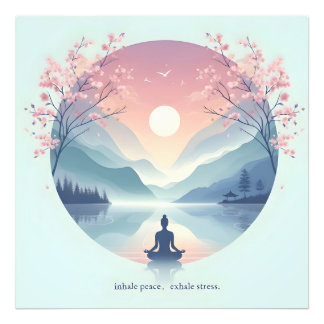 Lugnande av medalj Art Fototryck