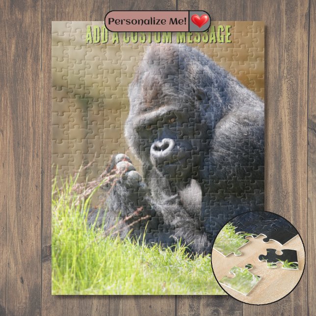 Lugnande Gorilla Pussel (Lounging Gorilla Jigsaw Puzzle)