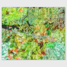 Lugnande gul abstrakt presentpapper,Lugnande  Presentpapper