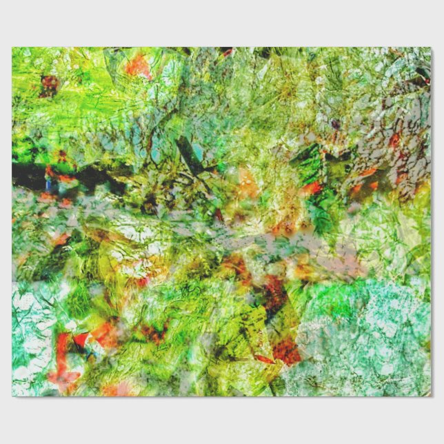 Lugnande gul abstrakt presentpapper,Lugnande  Presentpapper (Platt)