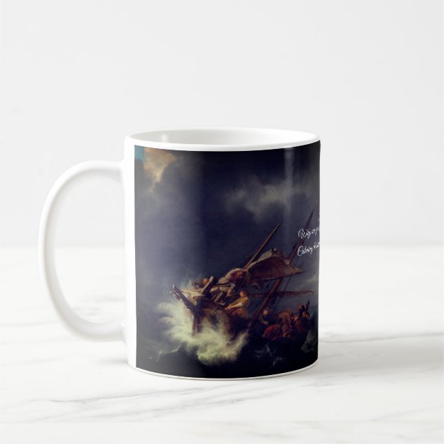 Lugnande havet kaffemugg (Vänster)
