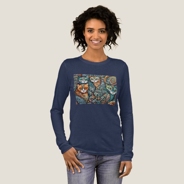 lugnande katter 2 t shirt (Hel framsida)