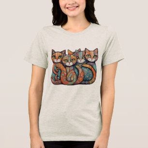 lugnande katter 3 t shirt