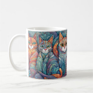 lugnande katter kaffemugg