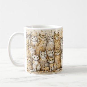 lugnande katter kaffemugg