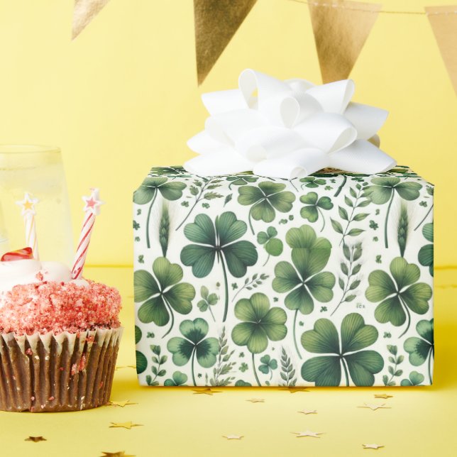 Lugnande Klöver Presentpapper (Födelsedagsfest)