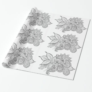 lugnande moment som omsluter papper presentpapper