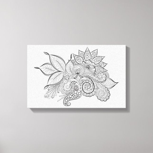 lugnande moment som omsluts arbetsyta canvastryck (Framsida)