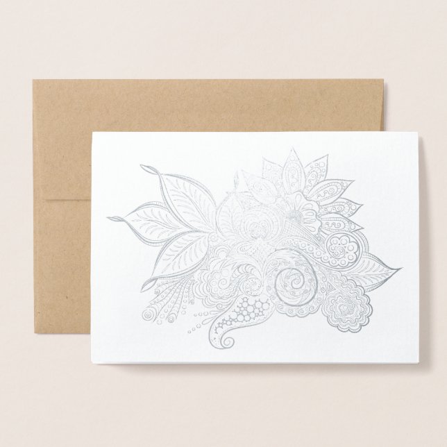 lugnande ögonblick hälsningskort folierat kort (Framsida med kuvert)