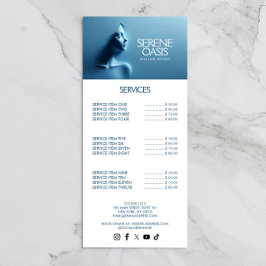 Lugnande Skönhet Hudvård, Massage, Spa Reklamkort