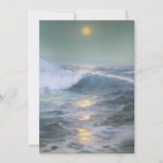 Lugnande solnedgångsmålning inbjudningar