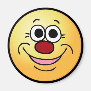 Lugnat ansikte Grumpey Magnet