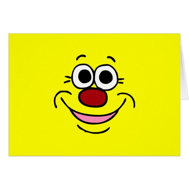 Lugnat ansikte Grumpey OBS Kort (Framsidan Horizontal)