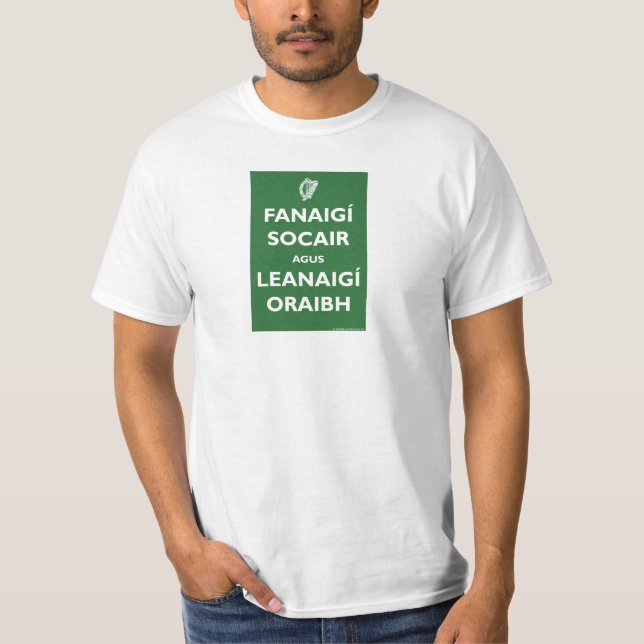 Lugnat… återstår det är en T-skjorta! Tee Shirt (Framsida)