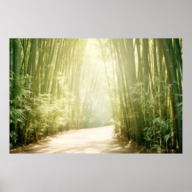 Lugnen Bamboo Ligcape Meditation Serene Poster (Framsidan)