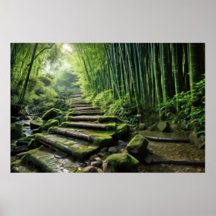 Lugnen Bamboo Ligcape Meditation Serene Poster