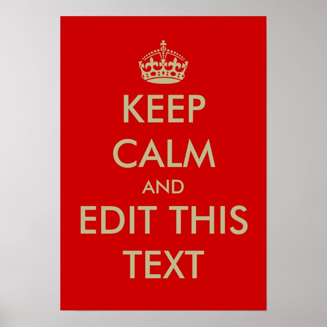 lugnen behålla poster (Framsidan)