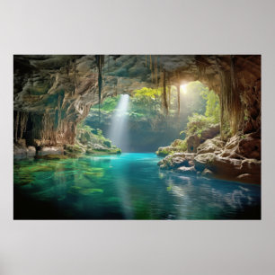Lugnen Cave Ligcape Meditation Serene Poster