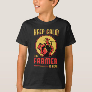 Lugnen Farm Behålla Farmer Farming Tractor Funny G T Shirt