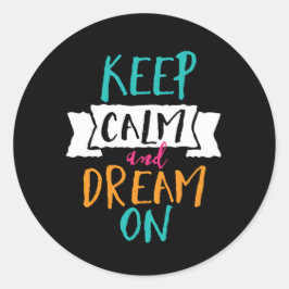 Lugnen för inspirationstid för offerter för Behåll Runt Klistermärke