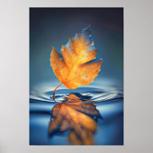 Lugnen löv Vatten under den fredliga säsongen Poster