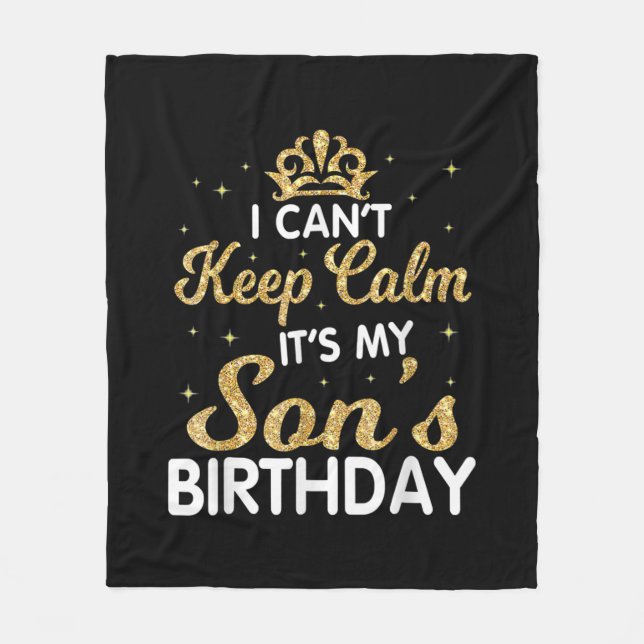 Lugnen Min son Birthday Gift för min son-Behålla Fleecefilt (Framsidan)