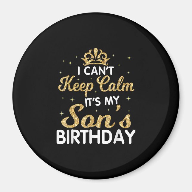 Lugnen Min son Birthday Gift för min son-Behålla Magnet (Framsidan)