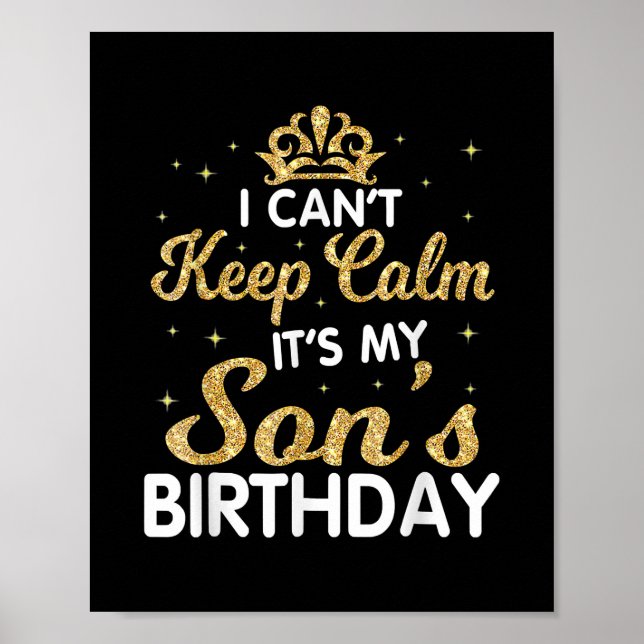Lugnen Min son Birthday Gift för min son-Behålla Poster (Framsidan)