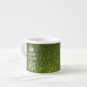 Lugnen Oliv grönt Behålla har din text Espressomugg