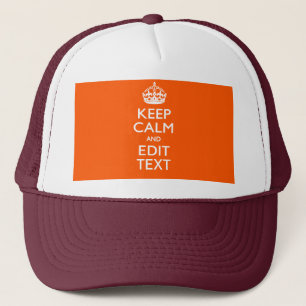 LUGNEN personlig BEHÅLLA OCH Orangen Redigera text Keps