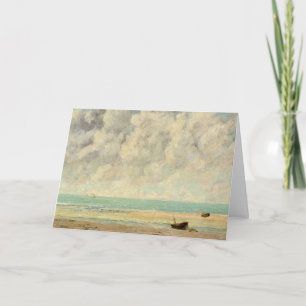 Lugnen Sea by Courbet: Blank Kort