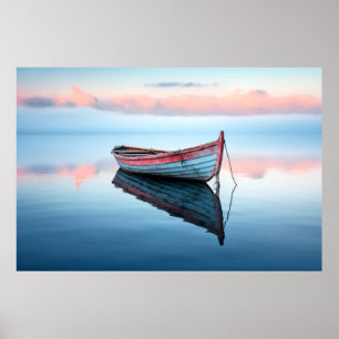 Lugnen Sjö Landcape Meditation Serene Poster