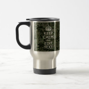 Lugnen Text Digital Camouflage Woodland Behålla  Resemugg