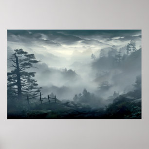 Lugnen Valley Ligcape Meditation Serene Poster