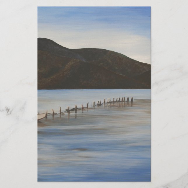Lugnen Vatten i Akyaka Ligcape Art Brevpapper (Framsida)
