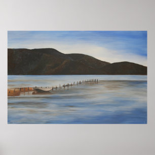 Lugnen Vatten i Akyaka Ligcape Art Poster