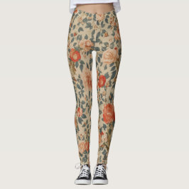 Lugnens blommigt, bindning leggings
