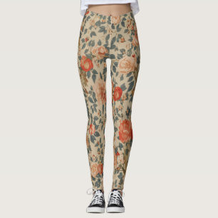 Lugnens blommigt, bindning leggings