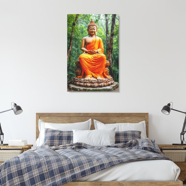Lugnets skog: Buddhas fristad Canvastryck (Insitu (sovrum))