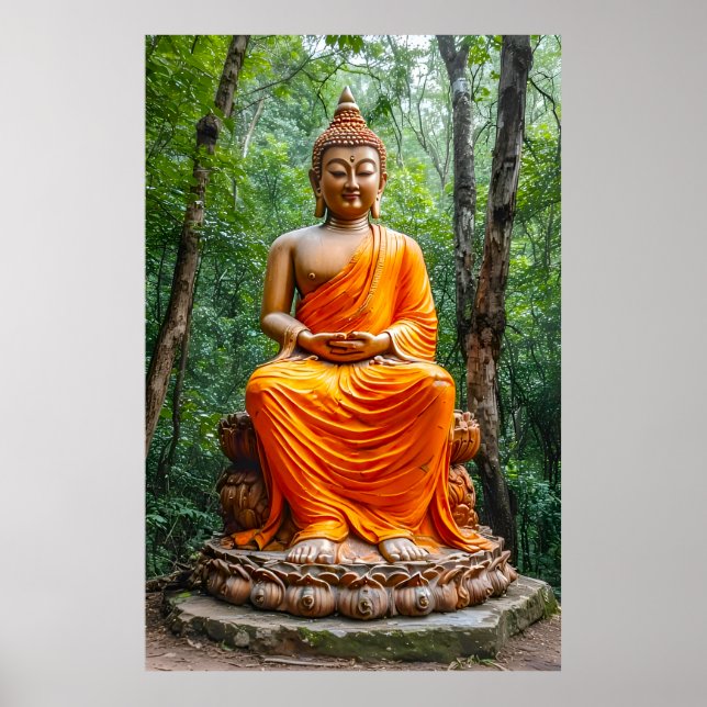 Lugnets skog: Buddhas fristad Poster (Framsidan)