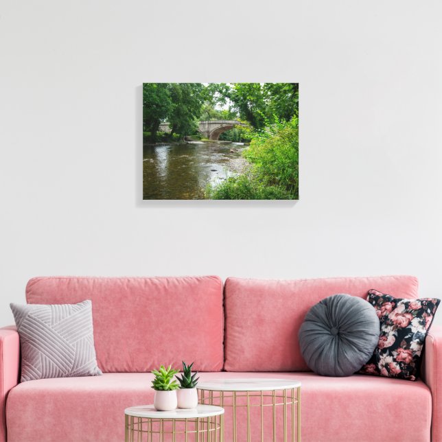 Lugnflod Elwy & Bridge St. Asaph Canvastryck (Insitu (Vardagsrum))