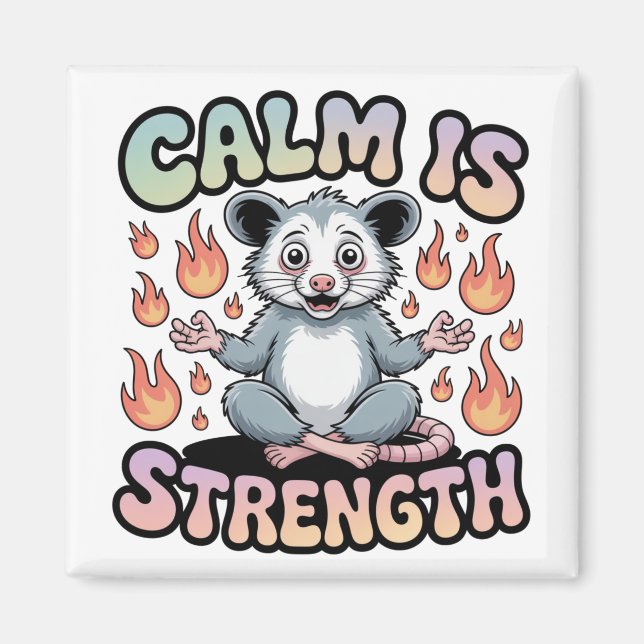 Lugnhet Är Styrka Magnet (Framsidan)