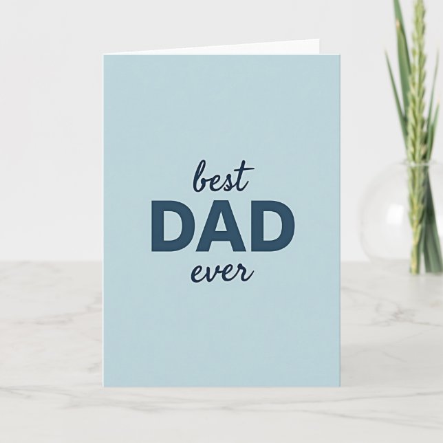 Lugnlig Världens Bästa Pappa Kort (Framsida)