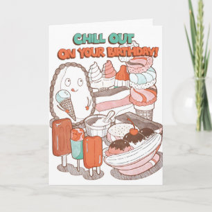 Lugnna Ner På Din Födelsedag Letterpress-kort Kort