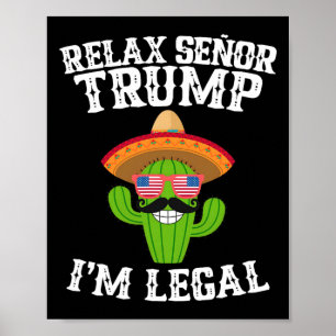Lugnna Senor Trump - Jag är laglig - Cinco De Mayo Poster
