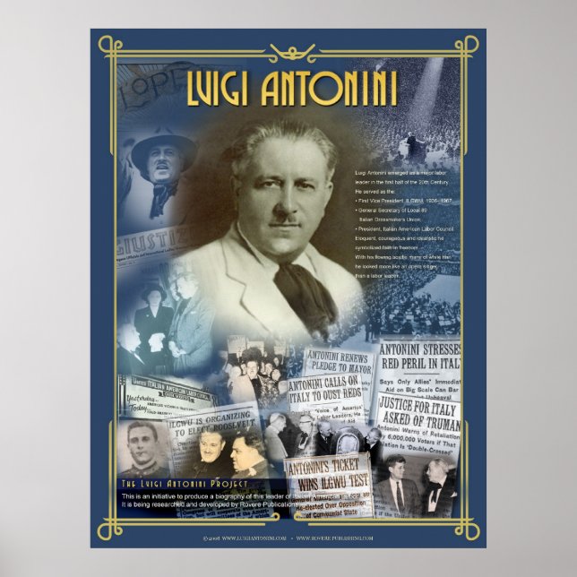Luigi Antonini Poster (Framsidan)