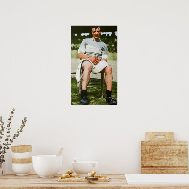 Luigi Ganna Milan Winner First Giro d'Italia 1909 Poster (Kök)