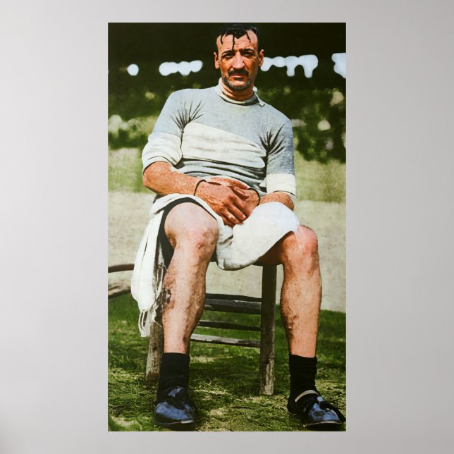 Luigi Ganna Milan Winner First Giro d'Italia 1909 Poster (Framsidan)