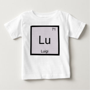 Luigi Namn kemi Inslag Periodiska Bord T-shirt